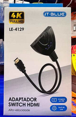 CABO DIVISOR HUB ( HDMI ), ( 3 EM 1 ). ( IT-BLUE )