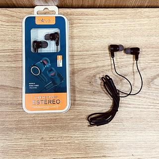 FONE DE OUVIDO COM FIO E BORRACHINHA( P2 ). ( INOVA )