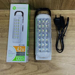 LUMINÁRIA DE EMERGÊNCIA RECARREGAVEL 21 LEDS, 4.2W. ( DP )