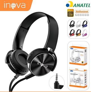 FONE DE OUVIDO GRANDE COM FIO ( P2 ). ( INOVA )