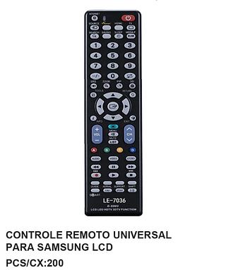CONTROLE PARA TV ( SAMSUNG ) LCD E LED. ( SANSUNG )