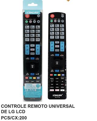 CONTROLE REMOTO UNIVERSAL PARA TV, MARCA LG- LCD