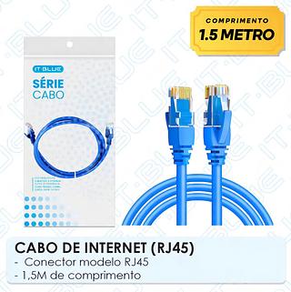 CABO DE REDE RJ45 PARA INTERNET ( CAT 5 ) 1,5-METROS