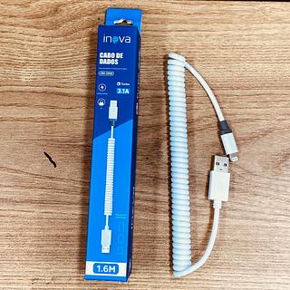 CABO ( 3.4A ) PARA IPHONE ( I6 ), MODELO MOLA ( 1.6M ). ( INOVA )