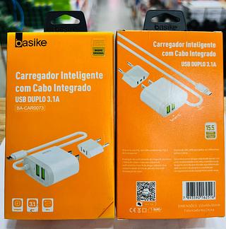 CARREGADOR PARA ANDROID ( V8 ) 3.1A -BASIKE