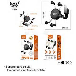 SUPORTE DE CELULAR PARA MOTO. ( LELONG )