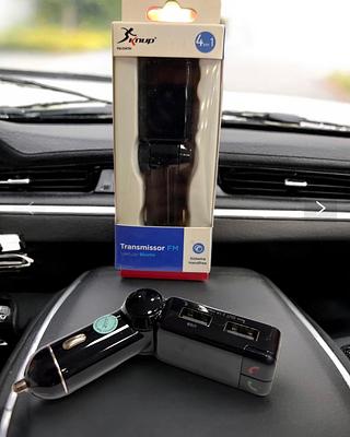 FONTE PARA CARRO TRANSMISOR BLUETOOTH 4 EM 1. ( KNUP )