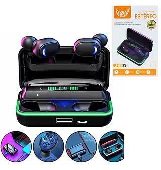 FONE DE OUVIDO SEM FIO, BT, COM CARREGADOR POTATIL. ( ALTOMEX )