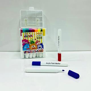 MALETA DE CANETA ACRÍLICA COLORIDA, COM ( 48 CORES ).