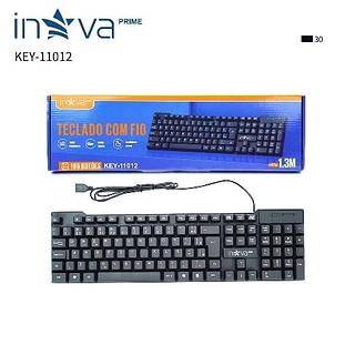 TECLADO COM FIO ( USB ) PARA COMPUTADOR ( PC ), E NOTEBOOK. ( INOVA )