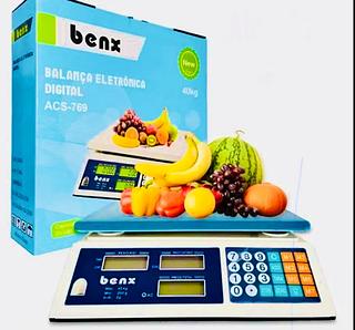 BALANÇA ELETRÔNICA DIGITAL, BIVOLT ( 40KG ). ( BENX )