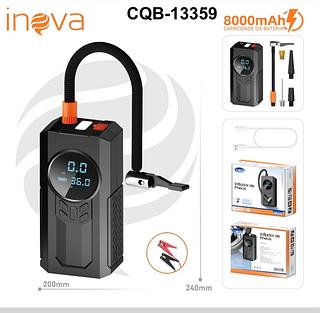 Bomba De Ar Portátil Compressor Inflador Multi- função 4 em 1 Power Bank 8000mah Bateria Calibrador De Carro Auto pneus