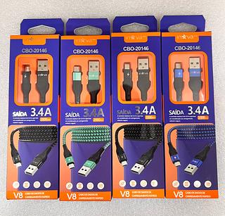 CABO ( 3.4A ) PARA ANDROID ( V8 ), ( 2M ).