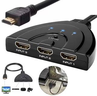 CABO DIVISOR HUB ( HDMI ), ( 3 EM 1 ). ( IT-BLUE )