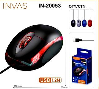 MOUSE COM FIO ( USB ), ( 1.2M ). ( INOVA )