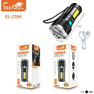 LANTERNA DE LED ( USB ) RECARREGÁVEL. ( ELETRO )