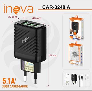 CARREGADOR ( 5.1A )PARA IPHONE ( I6 ). ( INOVA )