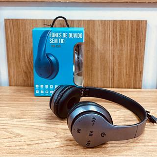 FONE DE OUVIDO HEADPHONE SEM FIO, BLUETOOTH, RÁDIO FM, E SD. ( INOVA )