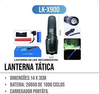 LANTERNA TATICA MILITAR , X900. ( LUATEK )