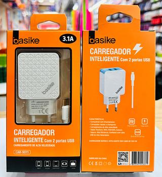 CARREGADOR ( 3.1A ), PARA ANDROID ( TPC ). ( BASIKE )