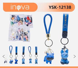 PACOTE DE CHAVEIROS PARA CHAVE DE ( CACHORRINHOS ), COM ( 12-UNIDADES ). ( INOVA )