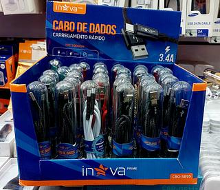 CABO NO TUBO ( 3.4A ) PARA ANDROID ( TPC ), ( 2M ). ( INOVA )