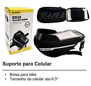 Bolsa Impermeável para Guidão de Bicicleta - Organizador de Celular para Ciclismo (B-MAX)