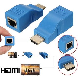 ADAPTADOR EXTENSOR HDTV, PARA CABO DE INTERNET, CAT6/6