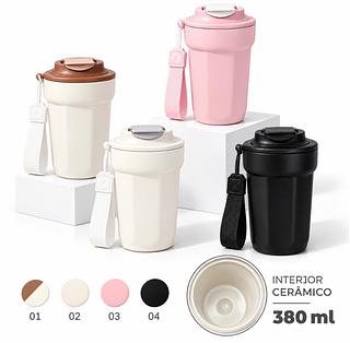Caneca de café com revestimento interno de cerâmica — 380 ML