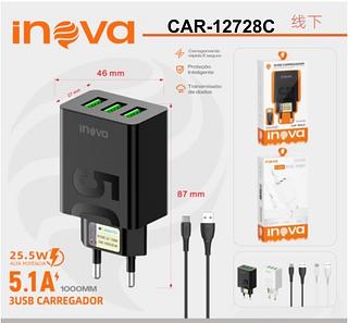 CARREGADOR ( 5.1A ) PARA ANDROID ( TC ) . ( INOVA )