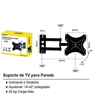 Suporte De TV Para Parete (B-MAX)