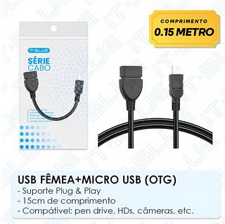 CABO OTG PARA ANDROID ( V8 ). ( IT-BLUE )