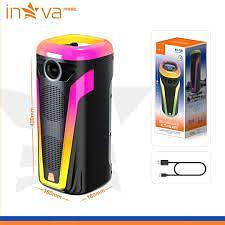 CAIXA DE SOM ( 20W ), COM LED ( RGB ), ( CARD SD, BT, RÁDIO FM ). ( INOVA )