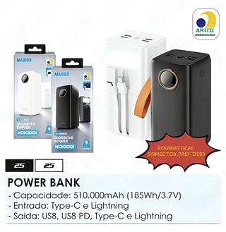 Carregador Portátil Power Bank 50.000mAh (IT.BLUE)