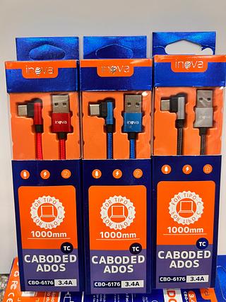 CABO ( 3.4A ) ( L ), PARA ANDROID ( TPC ), ( 1M ). ( INOVA )