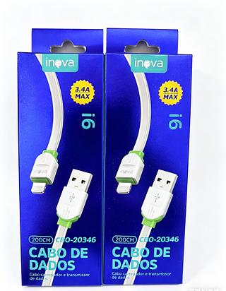 CABO ( 3.4A ) PARA IPHONE ( I6 ), ( 2M ). ( INOVA )