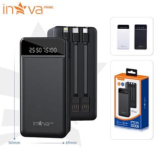 POWER BANK, CARREGADOR PORTÁTIL ( 30.000mAh ), COM CABO, VISOR DIGITAL DE BATERIA.