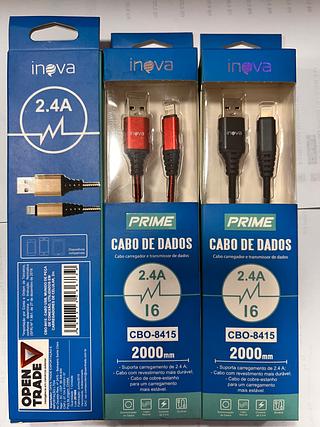 CABO ( 2.4A ) PARA IPHONE ( I6 ), ( 2M ). ( INOVA )