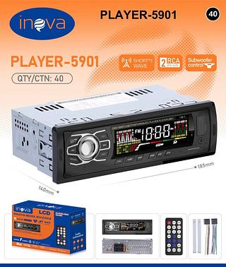SOM AUTOMOTIVO PARA CARRO, BT, RÁDIO FM, ( 12W ). ( INOVA )