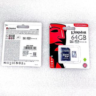 CARTÃO DE MEMÓRIA ( 64GB ), ORIGINAL. ( KINGSTON )