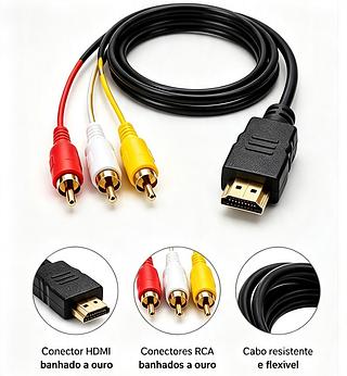 CABO HDMI/3RCA(AV) 1.5M. ( KAPBOM ) ( IT-BLUE )