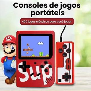 MINIGAME PORTÁTIL ( SUP ), COM ( 400 ) JOGOS CLASSICOS RETRÔ, E COM UMA MANETE EXTRA PARA TV. ( KAPBOM )