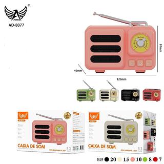 MINI RÁDIO FM RECARREGÁVEL COM, ( SD, USB, RÁDIO FM, BT ). ( ALTOMEX )