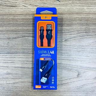 CABO ( 3.4A ) PARA ANDROID ( V8 ), ( 2M ). ( INOVA )