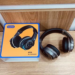 FONE DE OUVIDO HEADPHONE SEM FIO, BLUETOOTH, RÁDIO FM, E SD. ( BASIKE )