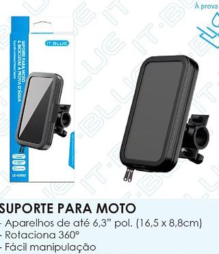 Suporte Para Moto e Bike A Prova de Agua 3.5~ 6,6 Polegadas (IT-BLUE)