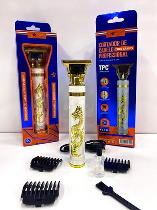 MÁQUINA PARA CORTA CABELO PROFISSIONAL DRAGON WHITE( TPC ). ( INOVA )