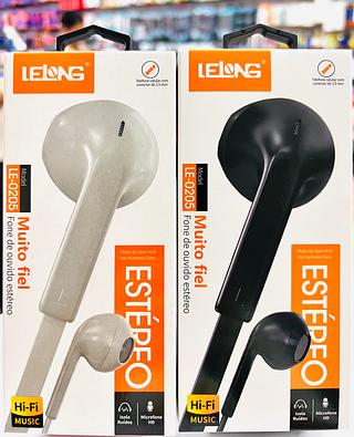 FONE DE OUVIDO COM FIO E BORRACHINHA ( P2 ). ( IT-BLUE )