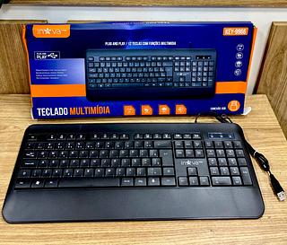 TECLADO COM FIO ( USB ) PARA COMPUTADOR ( PC ) E NOTEBOOK. ( INOVA )