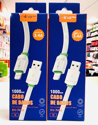 CABO ( 3.4A ) PARA IPHONE ( I6 ), ( 1M ). ( INOVA )